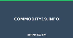 commodity19.info Review 2026 – Detailed Analysis