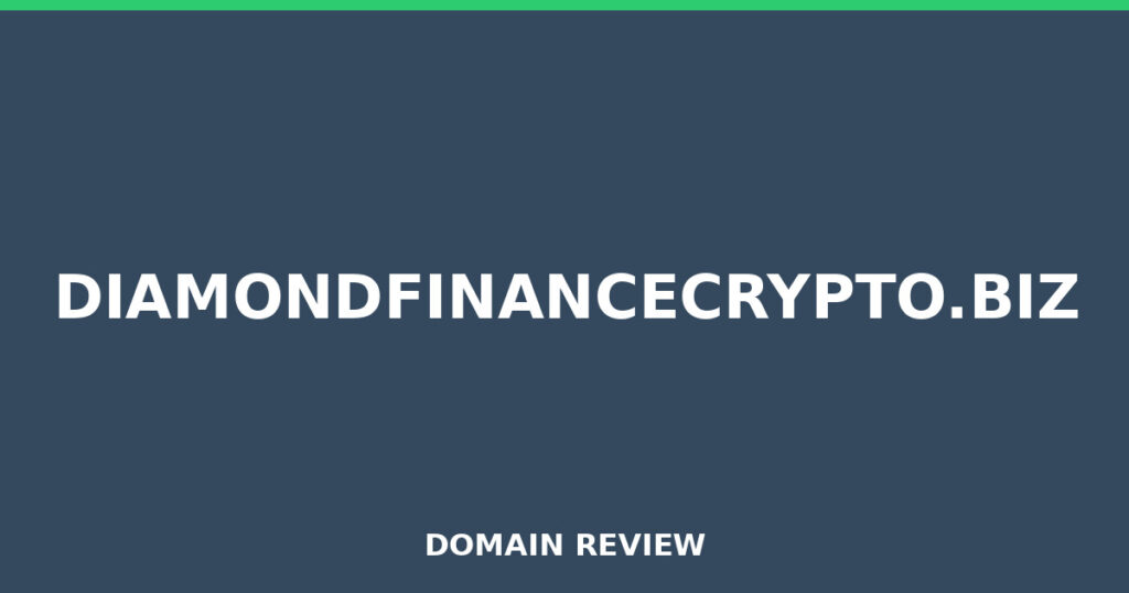 DIAMONDFINANCECRYPTO.BIZ review 2026 - Domain review placeholder image for diamondfinancecrypto.biz