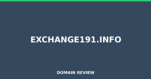 exchange191.info Review 2026 – Detailed Analysis