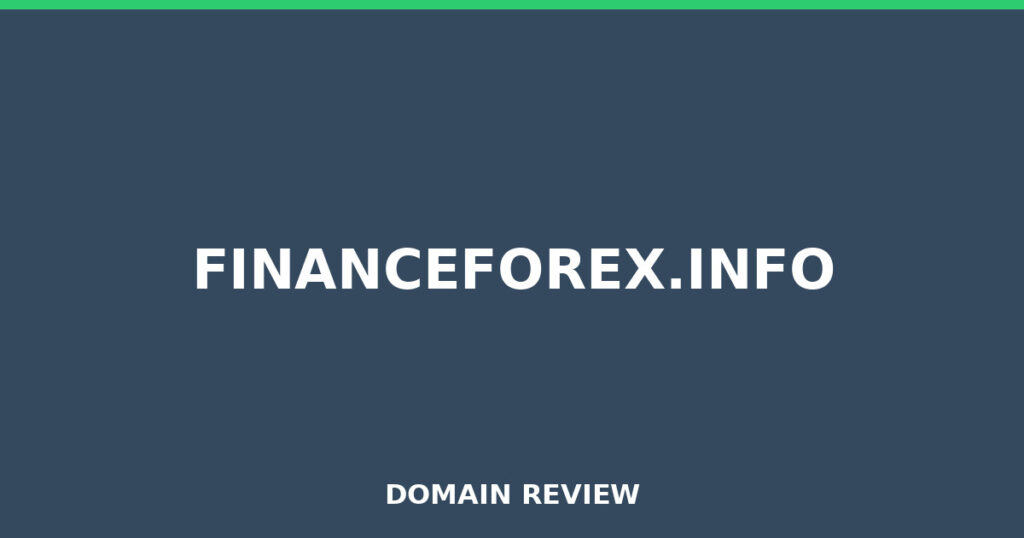 FINANCEFOREX.INFO review 2026 - Domain review placeholder image for financeforex.info