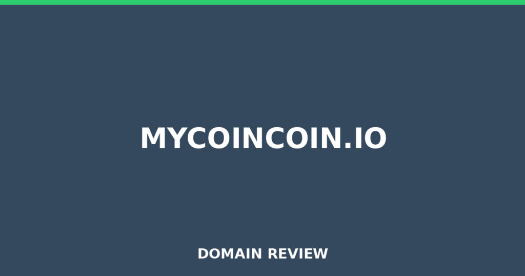 MYCOINCOIN.IO review 2026 - Domain review placeholder image for mycoincoin.io