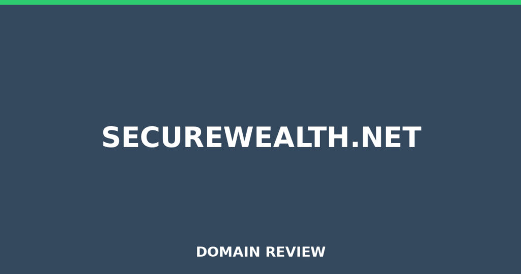 SECUREWEALTH.NET review 2026 - Domain review placeholder image for securewealth.net